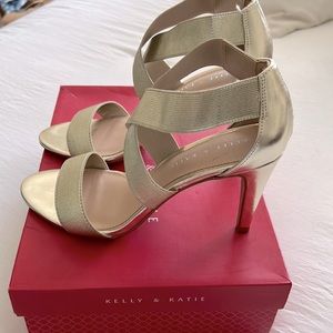 Kelly & Katie gold sandals